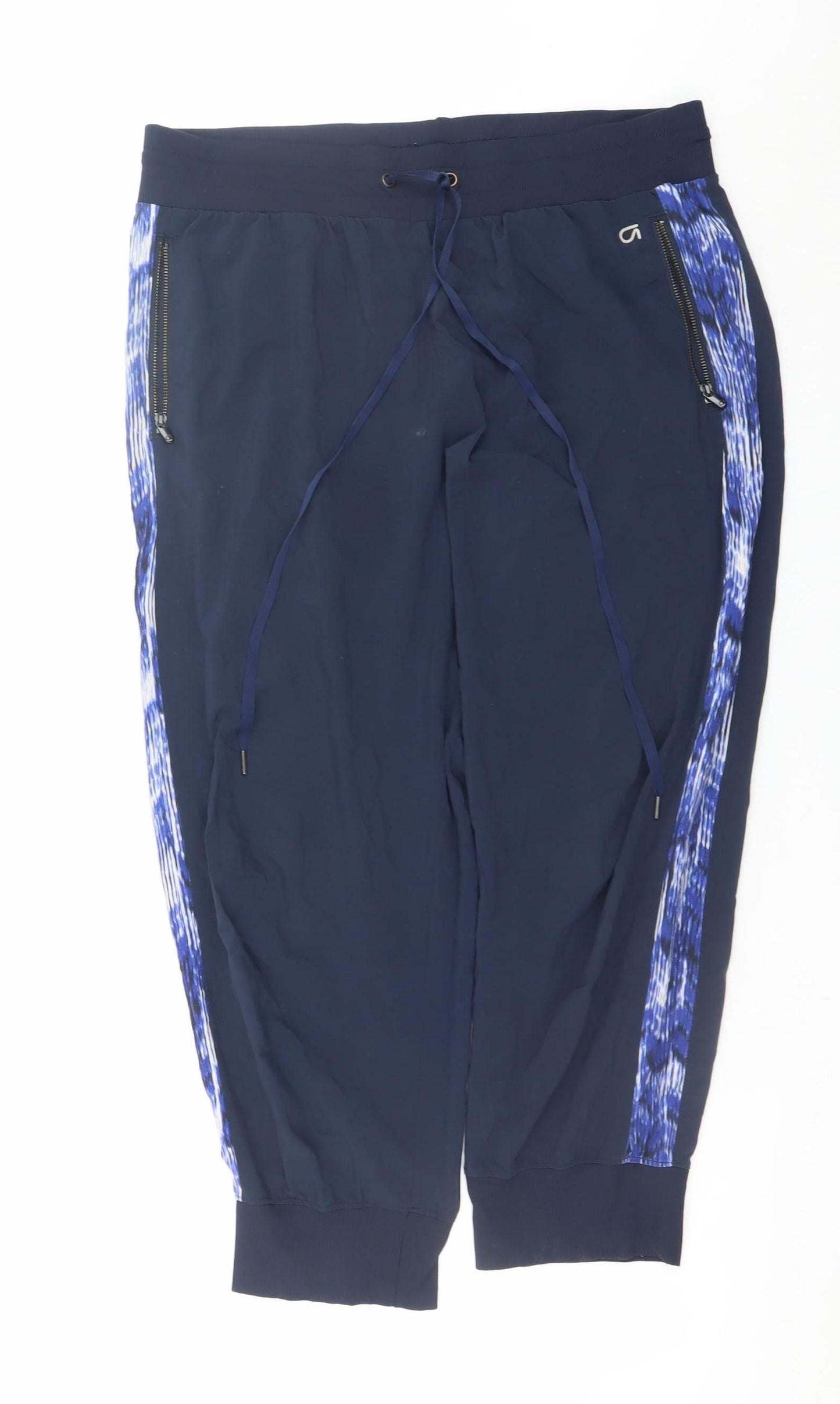 GapFit Women's Blue Medium Jogger Trousers with Zip Pockets