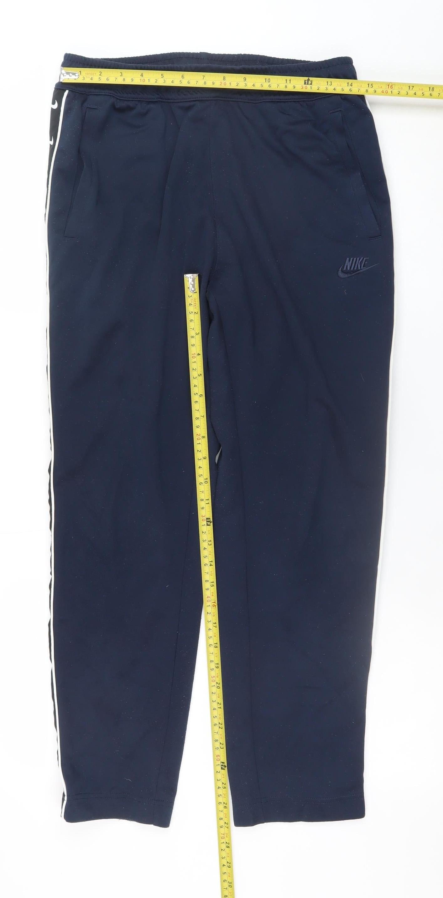 Nike Men's Navy Blue Jogger Sweatpants Medium Polyester Track Trousers