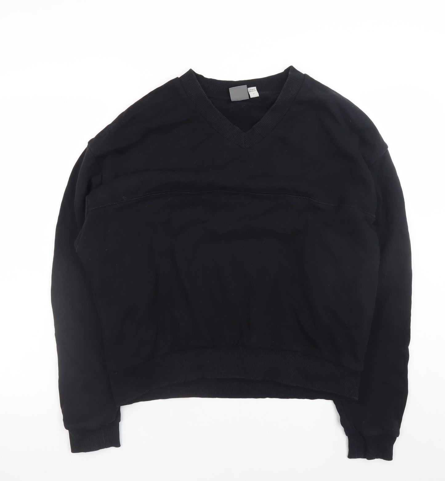 ASOS Men's Black V-Neck Pullover Sweatshirt Size M