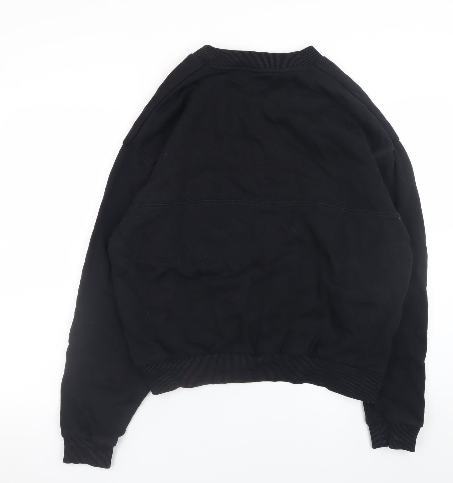 ASOS Men's Black V-Neck Pullover Sweatshirt Size M