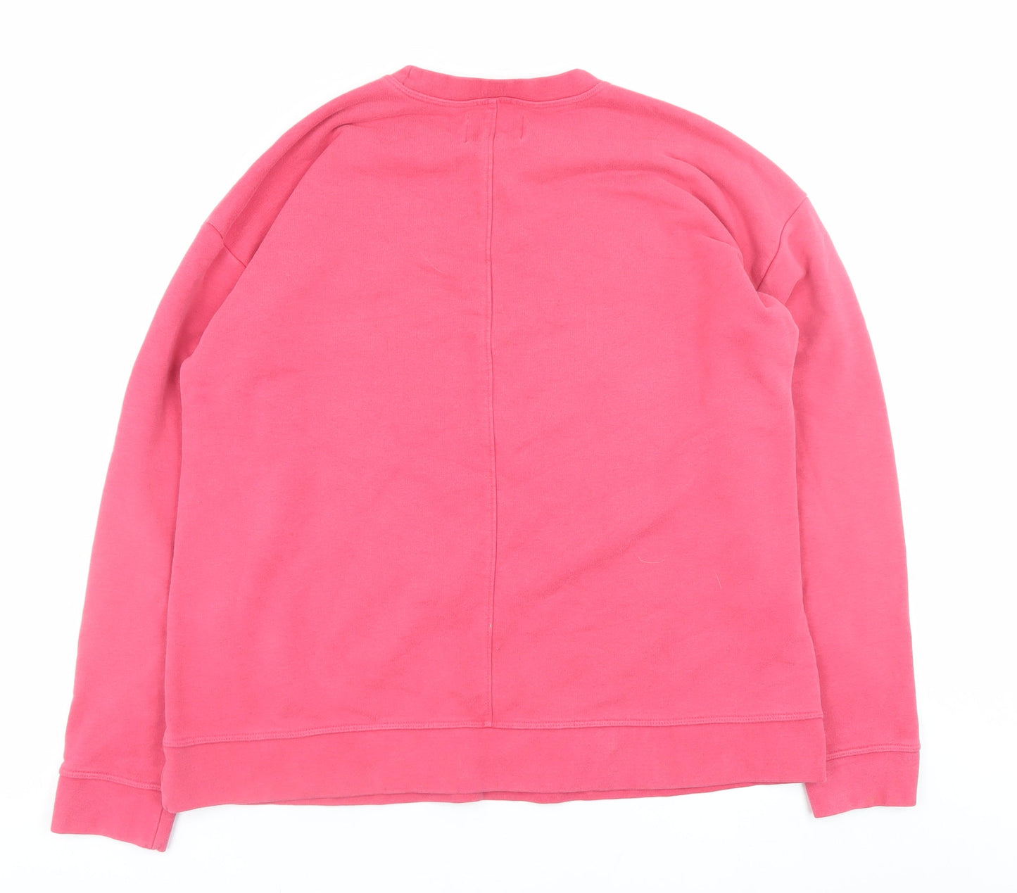 Lands' End Men's Pink Pullover Crew Neck Sweatshirt Size L