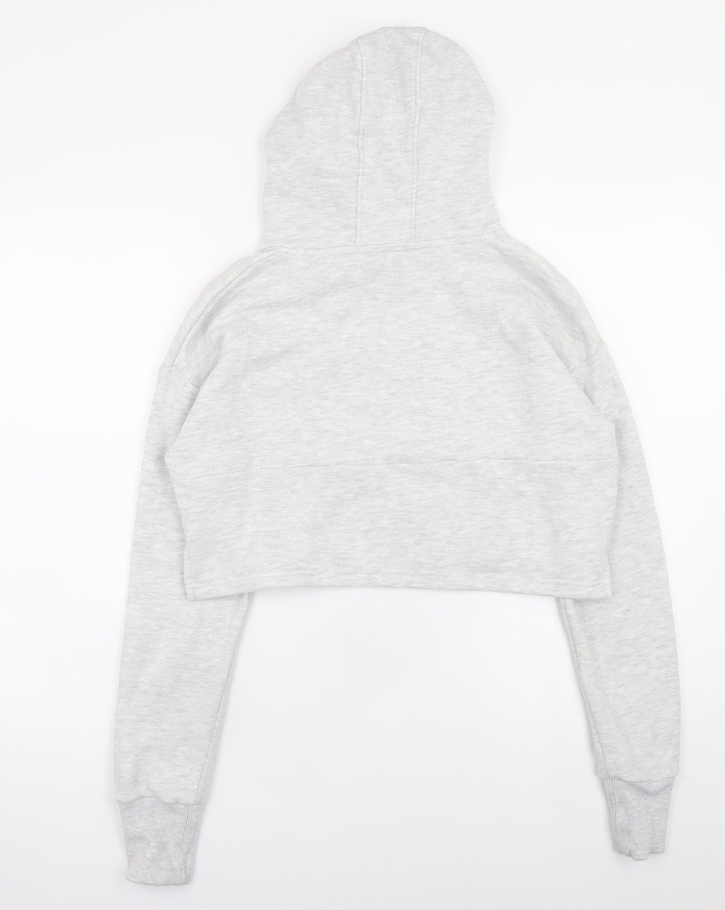 Gym King Women's Grey Cropped Pullover Hoodie Size 12