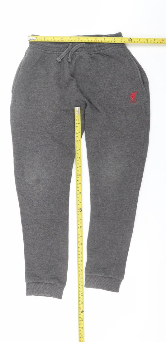 L.F.C. Boys Grey Jogger Trousers 9-10 Years Elastic Waist Fleece Sweatpants