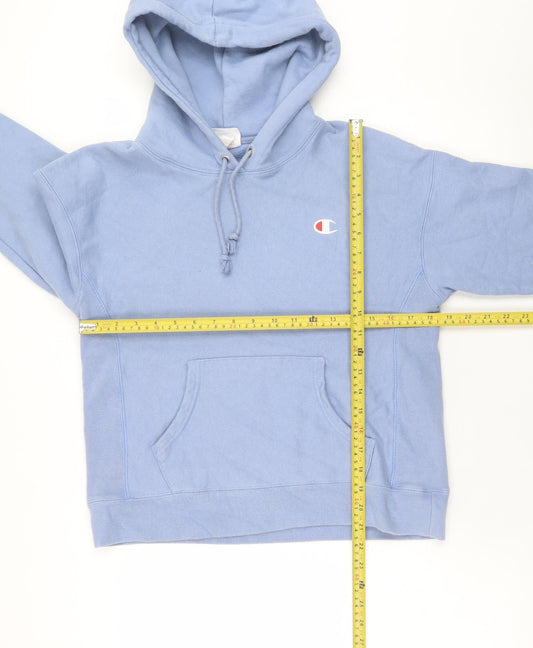 Champion Men's Blue Reverse Weave Pullover Hoodie Size S