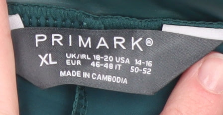 Primark Women's Green XL Stretch Slim Fit Leggings