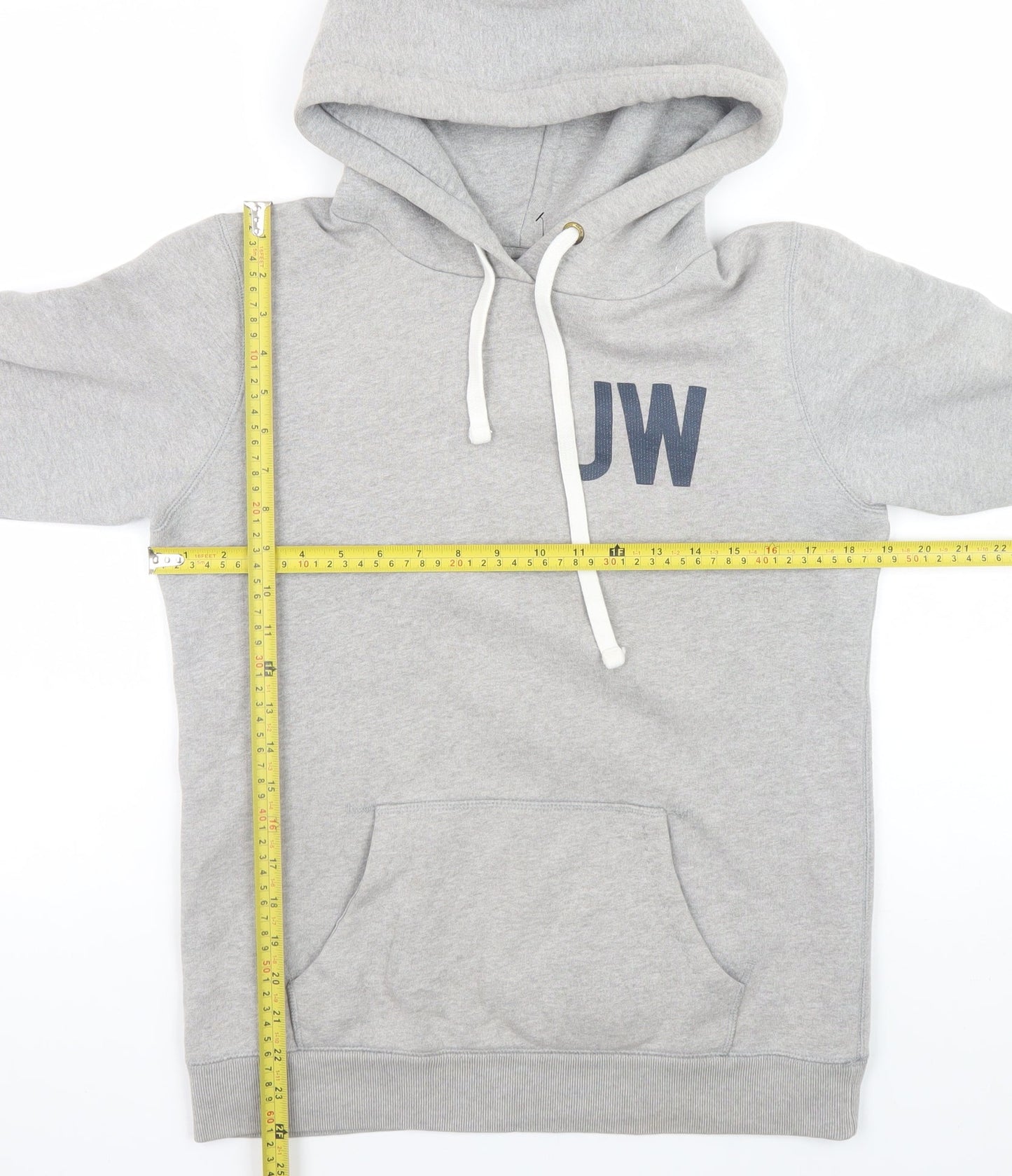 Jack Wills Womens Grey Pullover Hoodie UK 10 Physical Training Logo