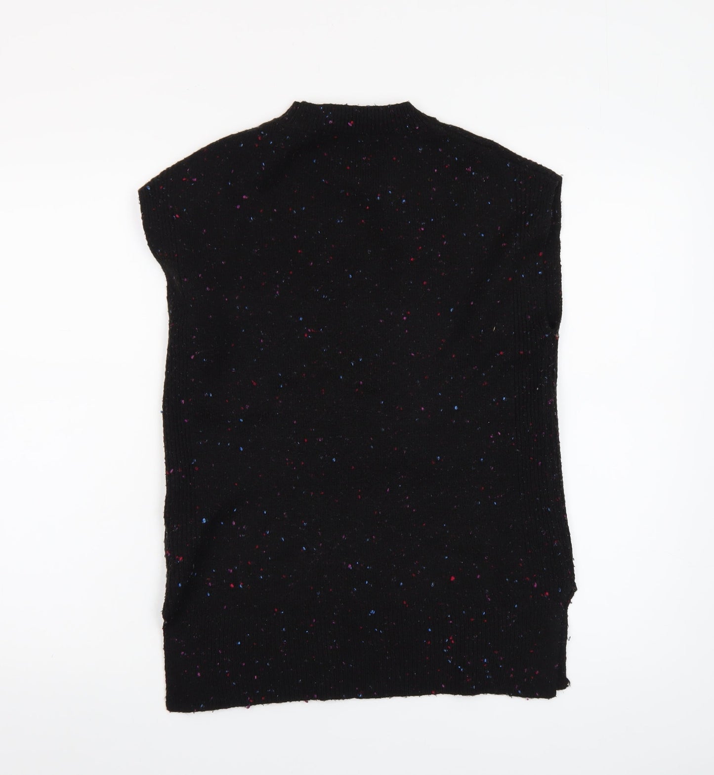 Marks and Spencer Women’s Black Speckled Sleeveless Pullover Jumper XS