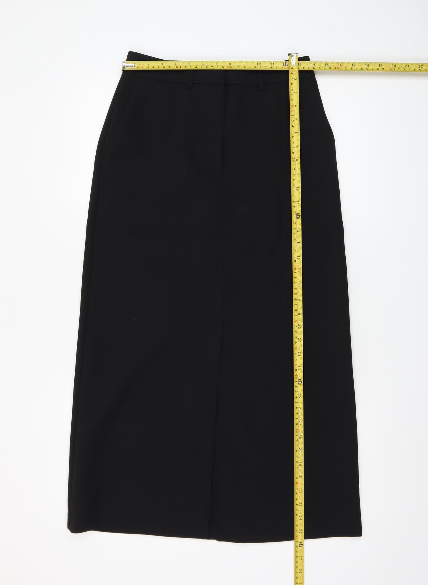 Marks and Spencer Women's Black Size 8 Midi Pencil Skirt