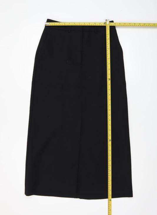 Marks and Spencer Women's Black Size 8 Midi Pencil Skirt
