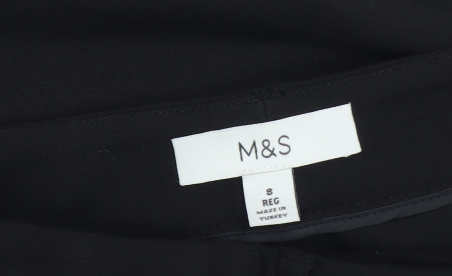Marks and Spencer Women's Black Size 8 Midi Pencil Skirt