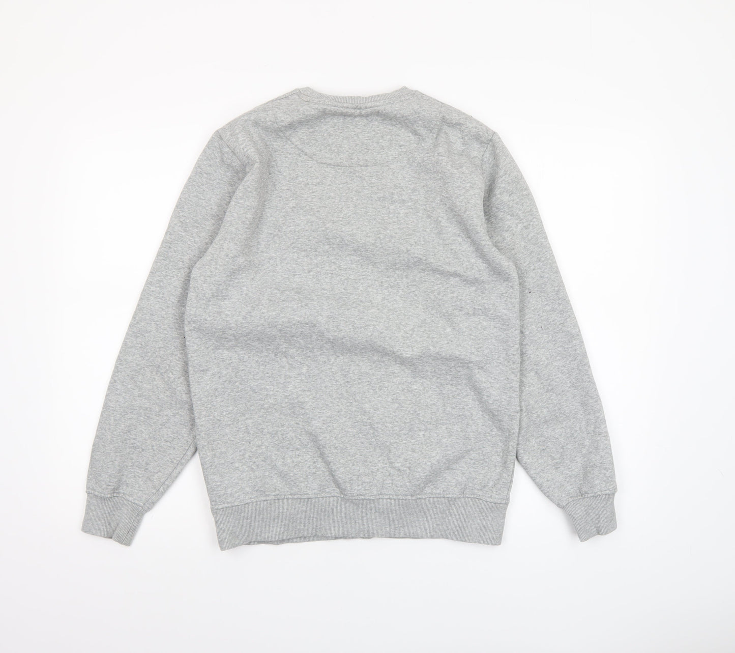 SikSilk Men’s Grey Crew Neck Pullover Sweatshirt XS