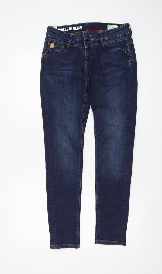 Miracle of Denim Womens Blue Skinny Jeans Size 10 Slim Fit