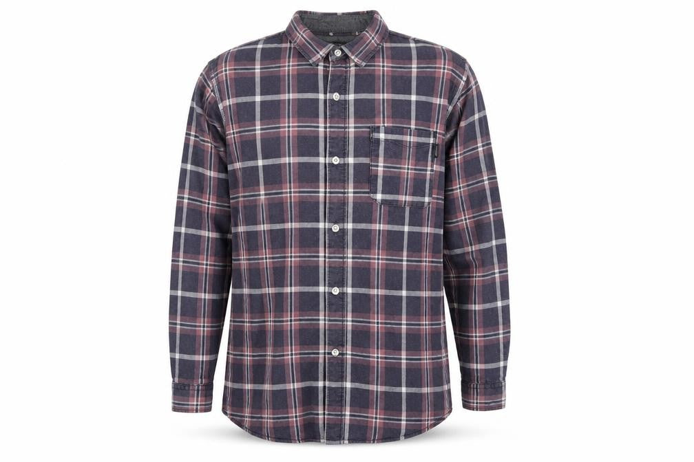 Jack & Jones Originals Men's Blue Checked Cotton Long Sleeve Shirt Large