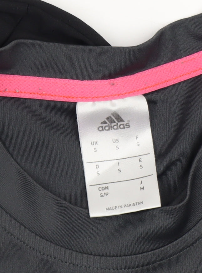 Adidas Men's Black Small Athletic Short Sleeve Crew Neck T-Shirt