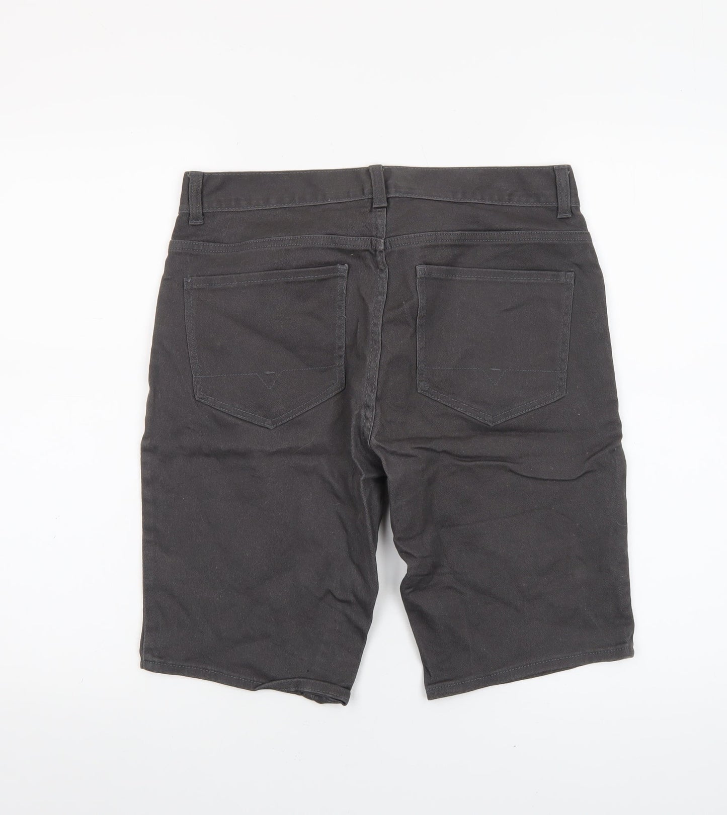 Denim Co Men's Grey Chino Shorts Size 32 Regular Fit Casual
