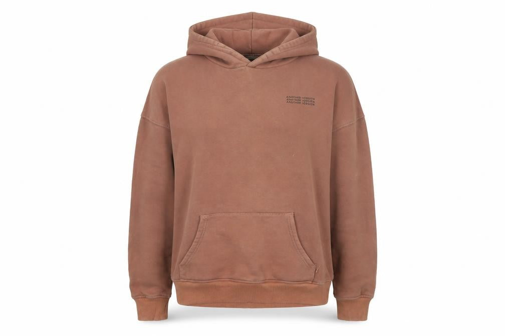 Another Version Women’s Brown Pullover Hoodie Size L Cotton Casual