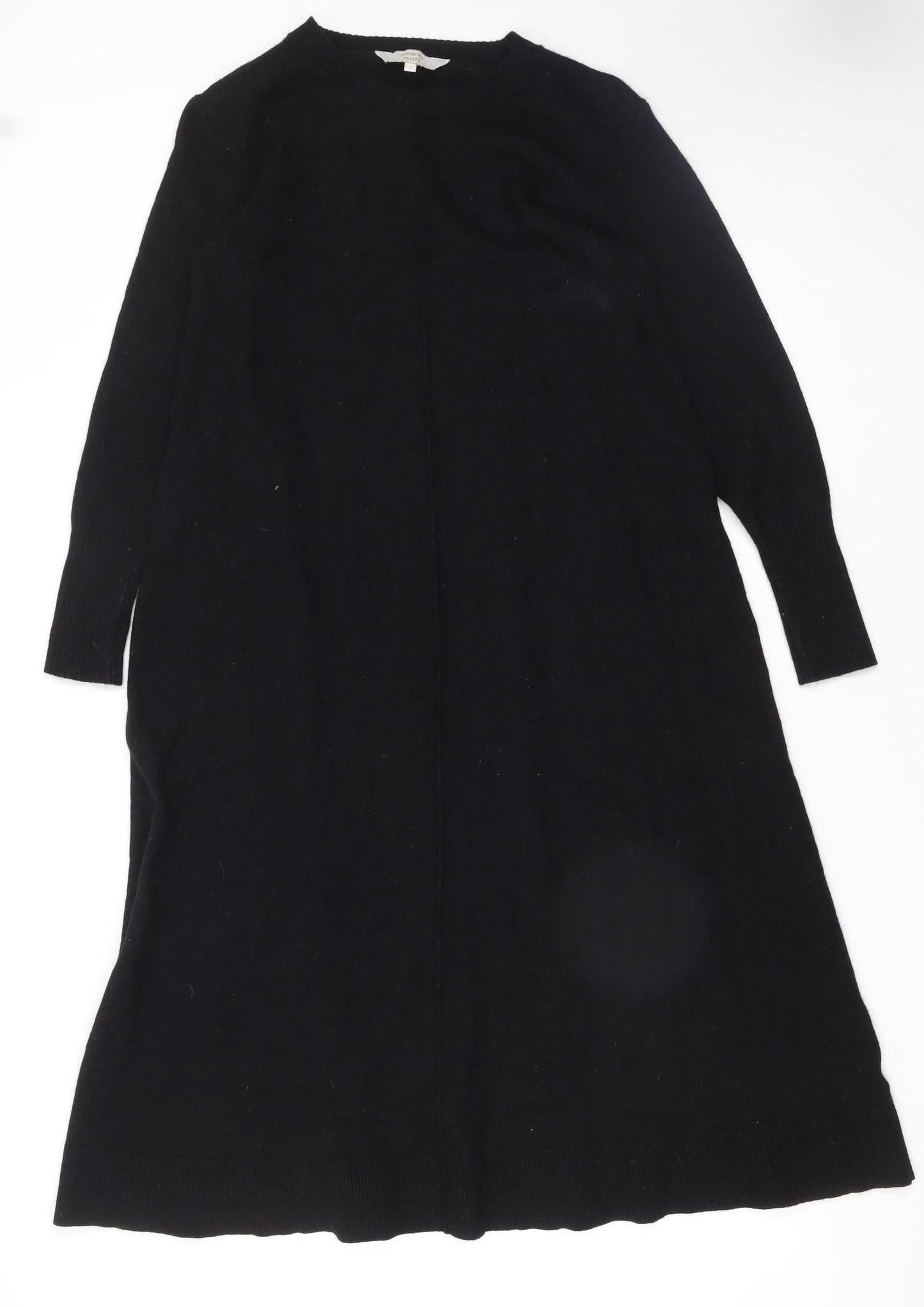 Modern Rarity Women's Black Midi Jumper Dress Size S