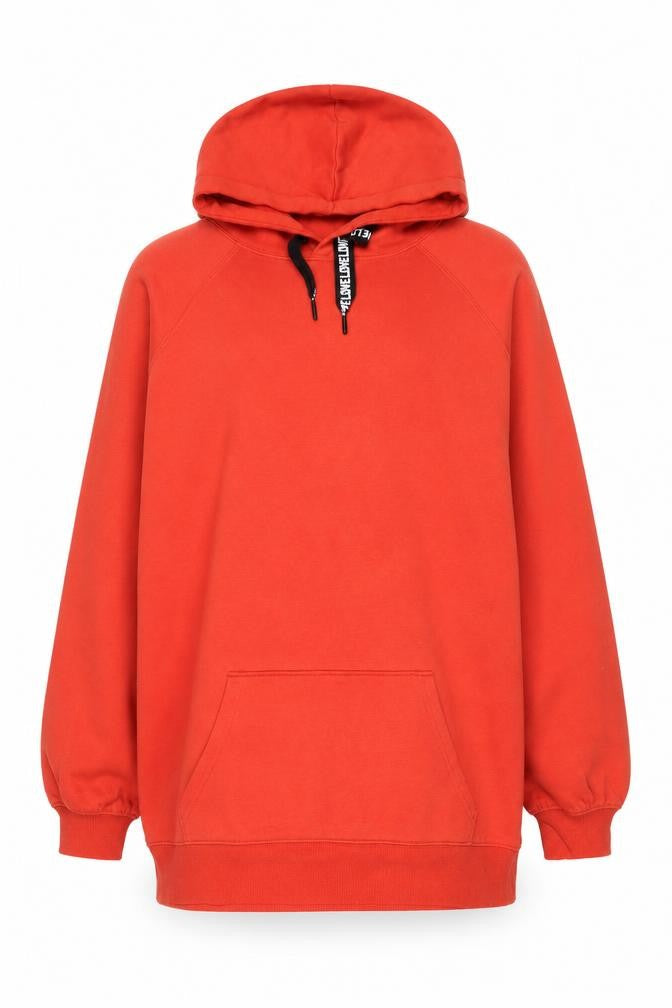 Next Men’s Orange Pullover Hoodie L Regular Fit Fleece