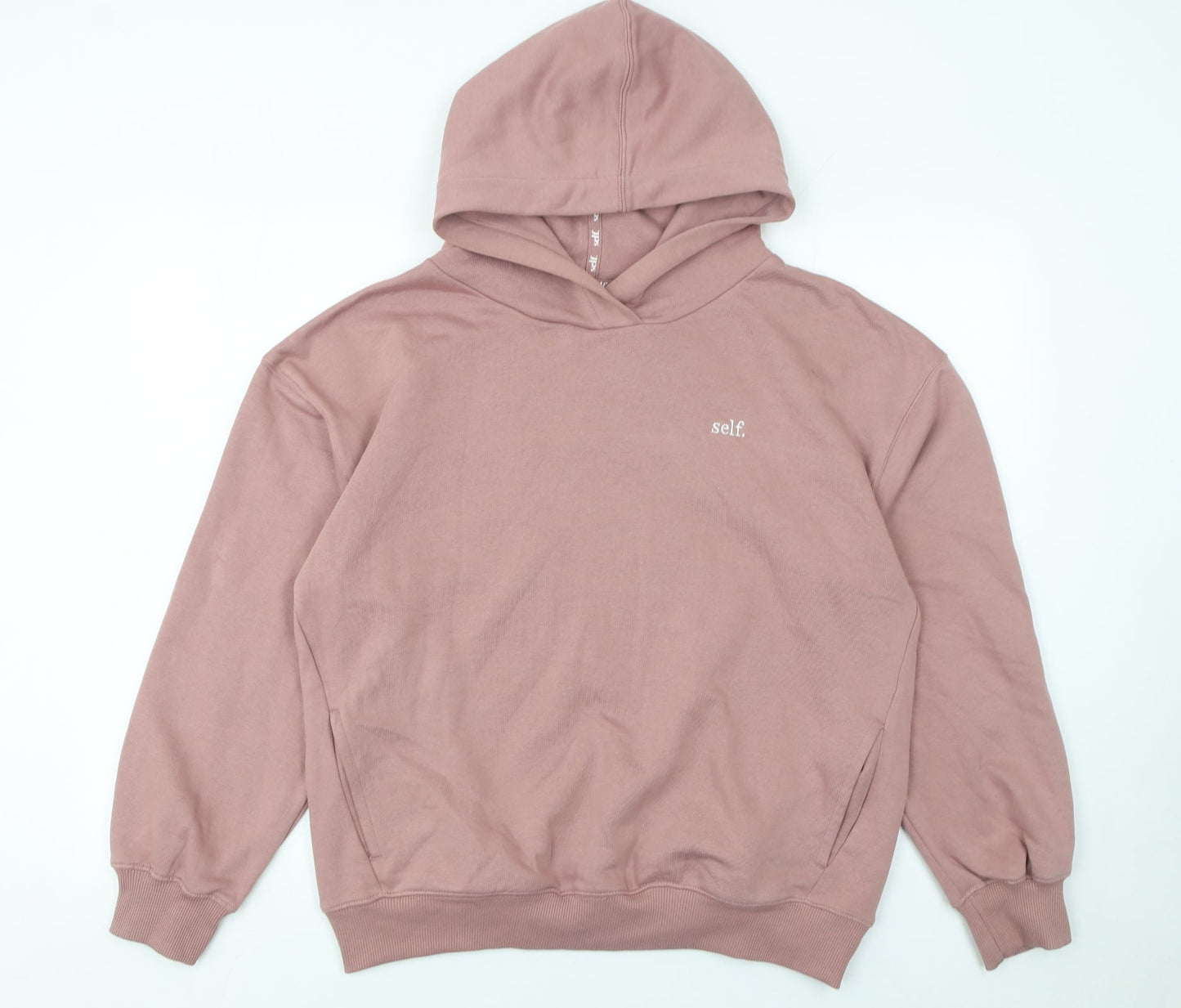 Self Women’s Pink Pullover Hoodie Size S Cotton Blend Casual