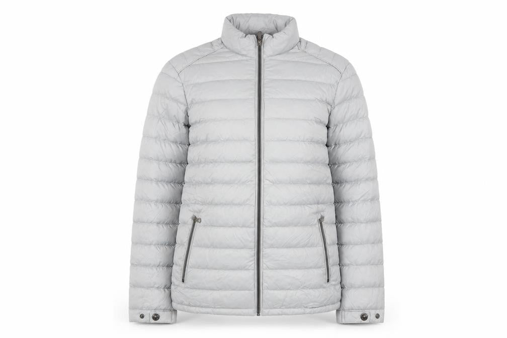 Marks & Spencer Women’s Grey Puffer Jacket Small Quilted Down Coat