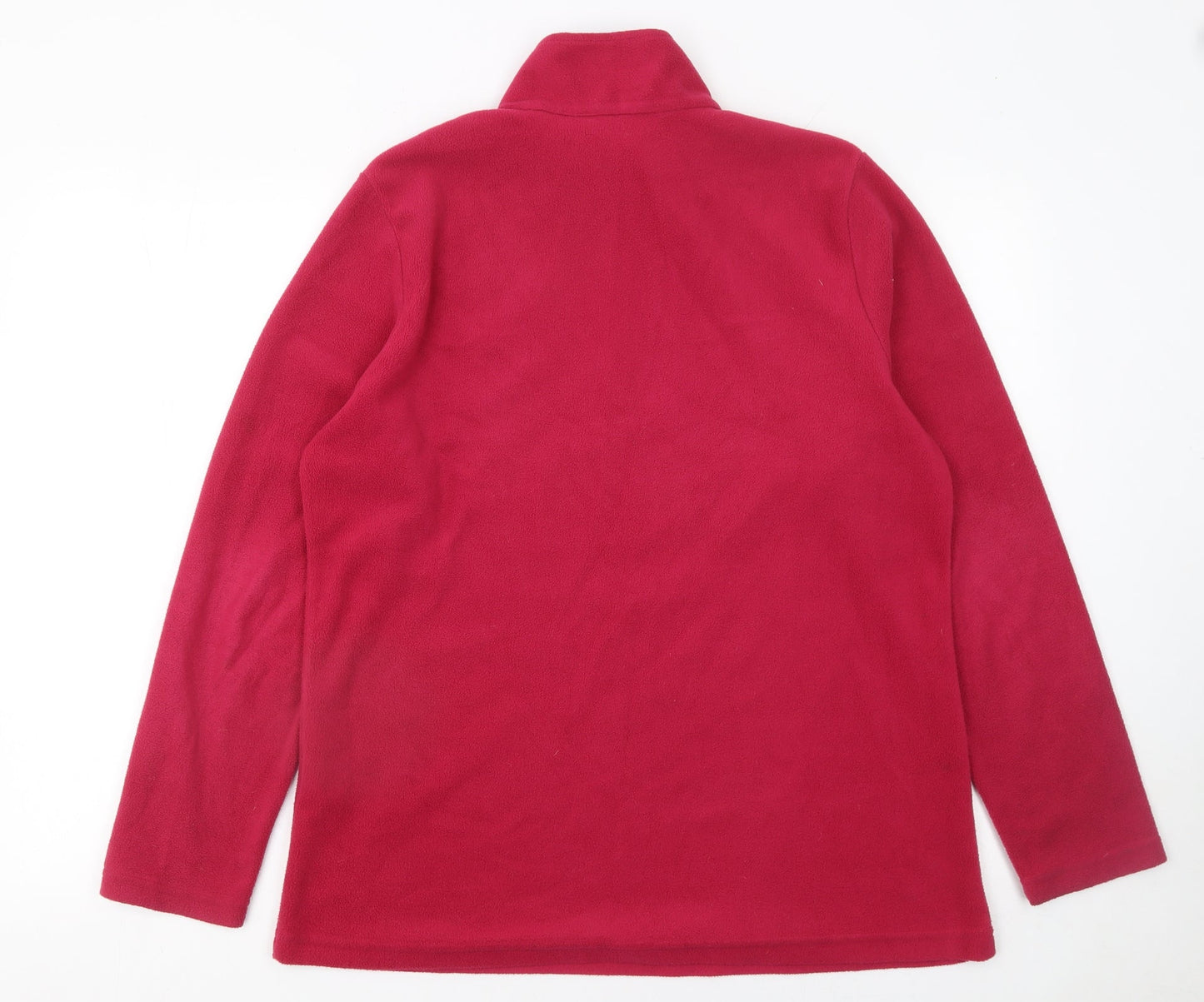 Regatta Women’s Red Fleece 1/4 Zip Pullover Sweatshirt UK 14
