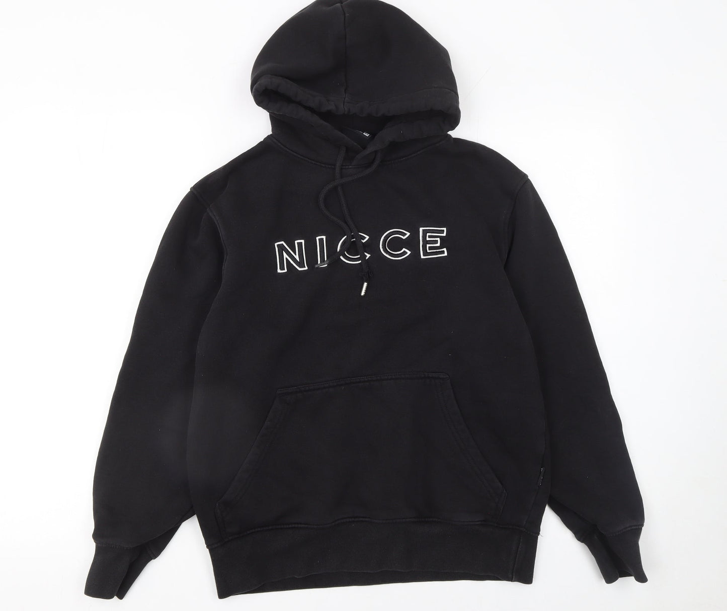 Nicce Men's Black XS Pullover Hoodie Embroidered Logo