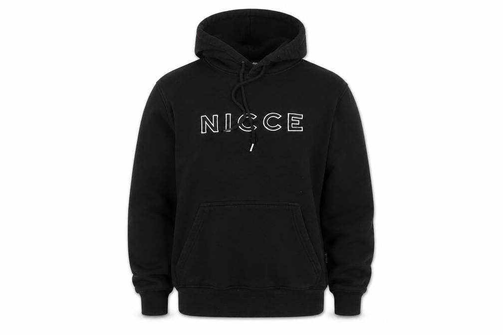 Nicce Men's Black XS Pullover Hoodie Embroidered Logo