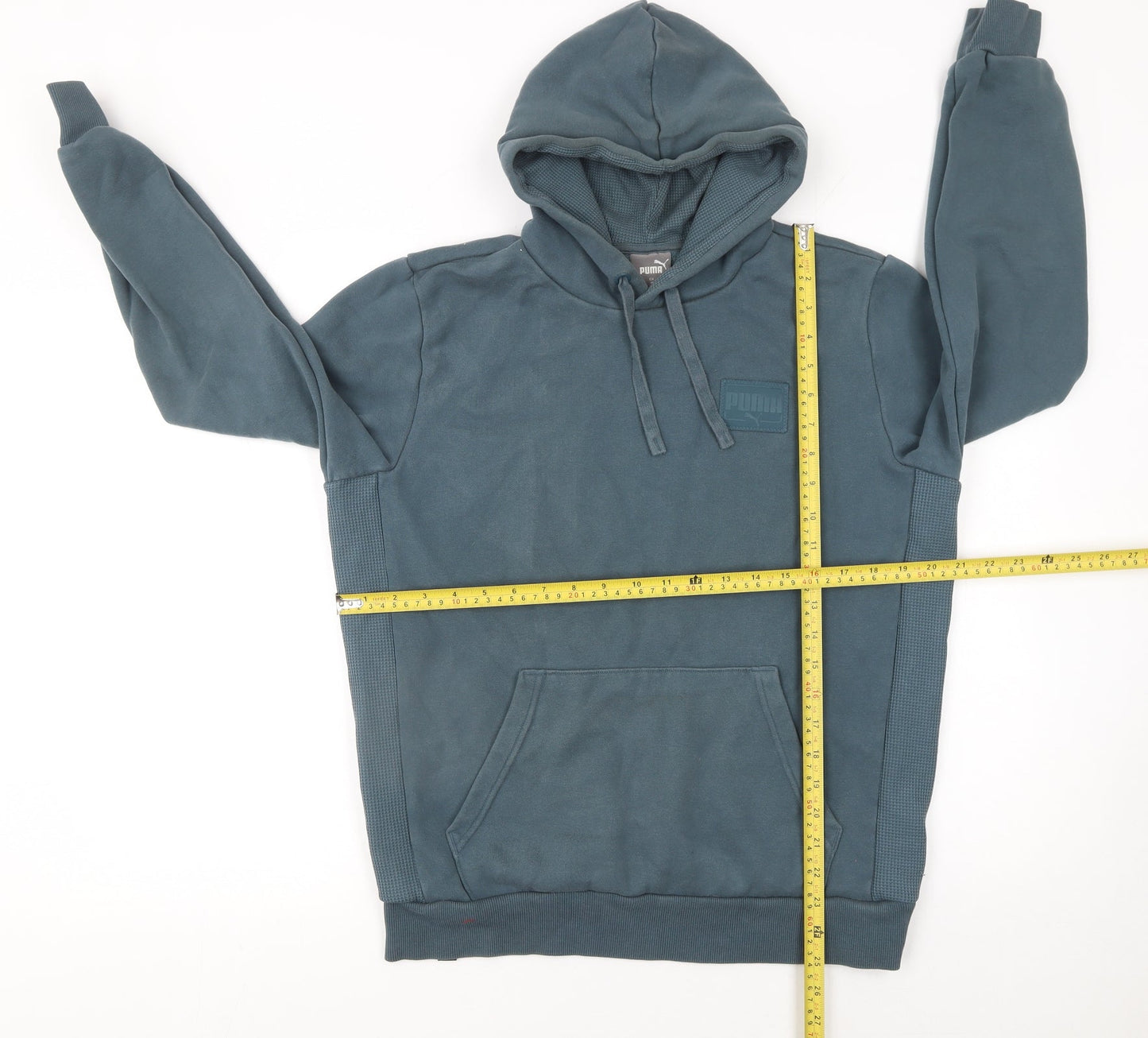 Puma Men's Blue Pullover Hoodie Size M Regular Fit Sportswear