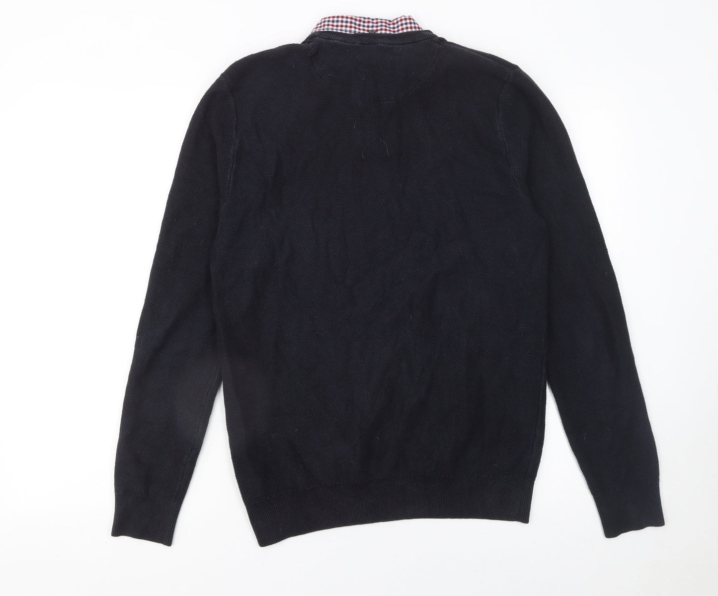 Next Men’s Black Cotton Crew Neck Pullover Jumper M