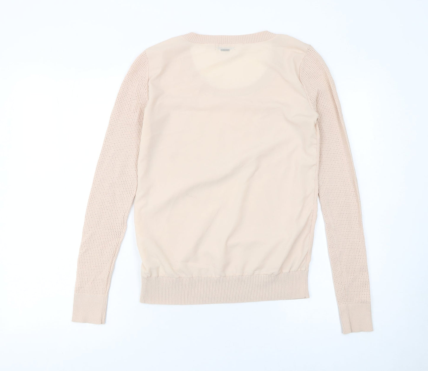 Calvin Klein Womens Beige XS Knit Pullover Jumper Viscose Blend