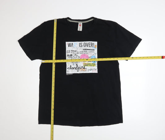 Payper Men’s Black XL Music Graphic Cotton T-Shirt