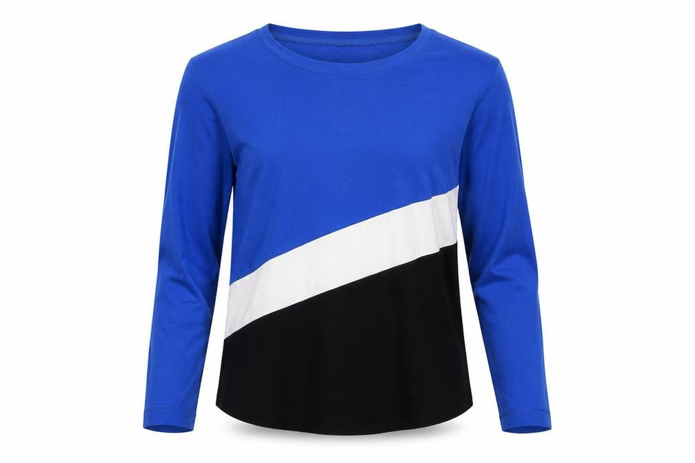 Oasis Women’s Multicoloured Long Sleeve Colourblock Top S
