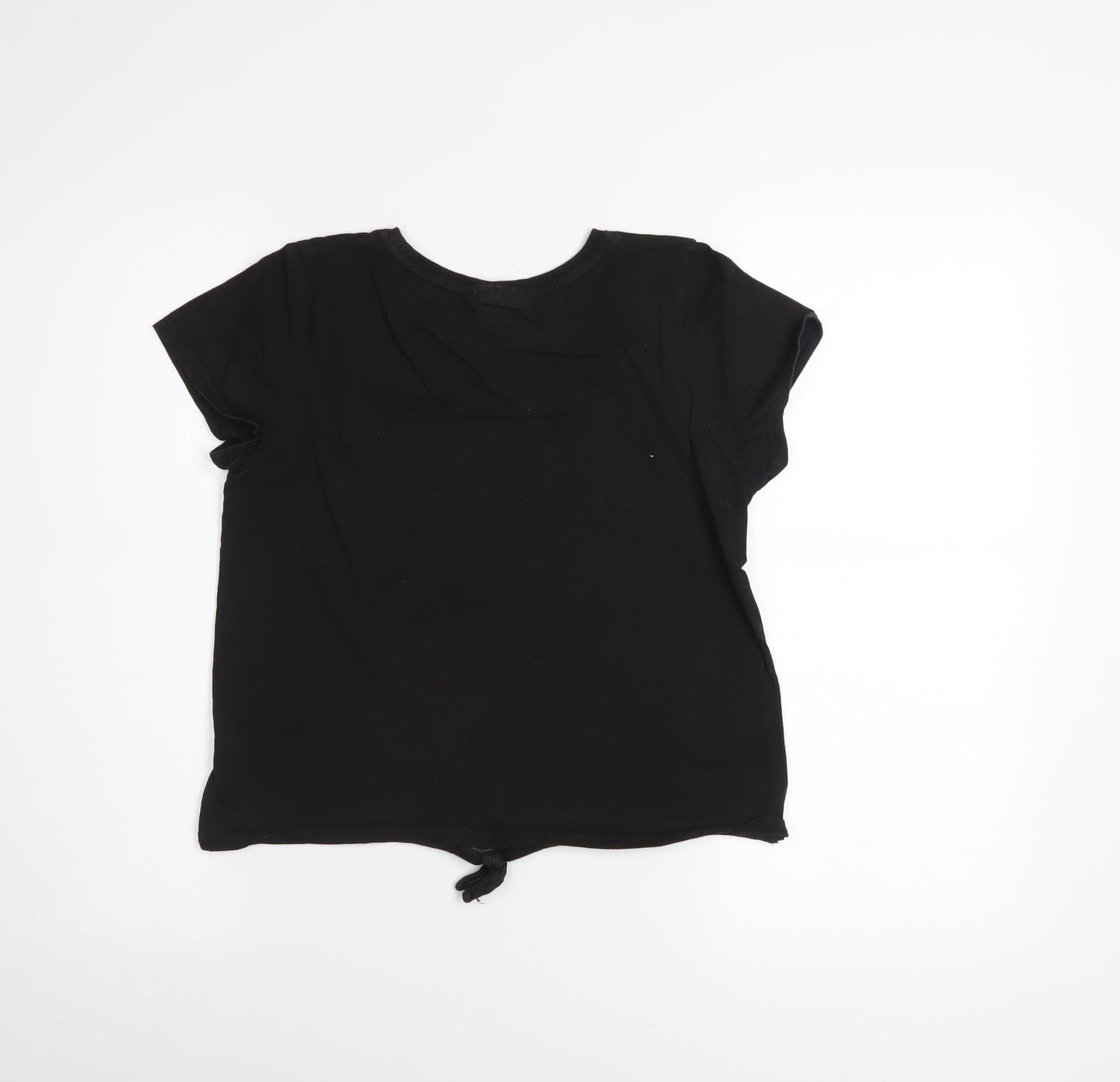 Barbie Girls Black Short Sleeve Glitter Logo T-Shirt 13-14 Years