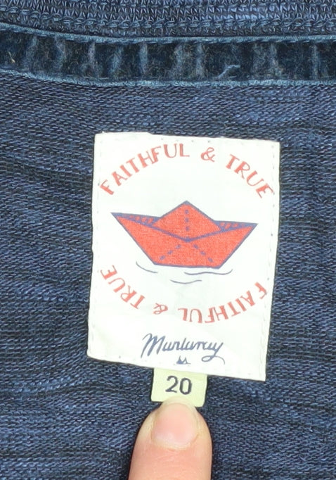 Faithful & True Women's Blue A-Line Jersey Dress Size 20