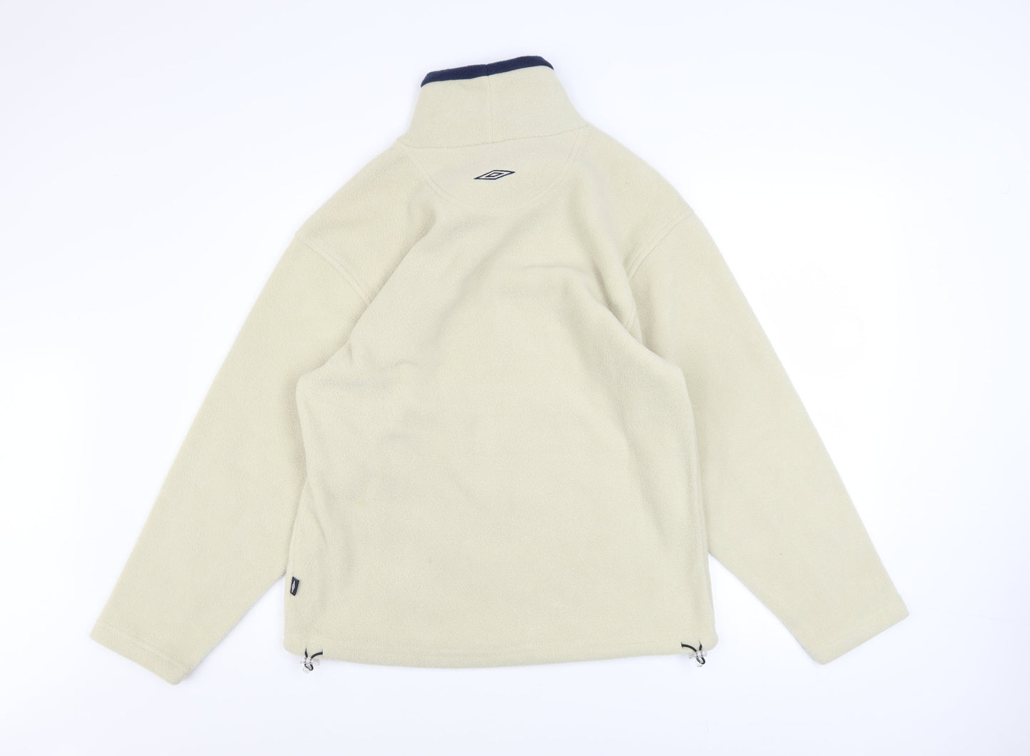 Umbro Boys Beige Fleece Pullover Sweatshirt 14 Years High Neck Winter Top