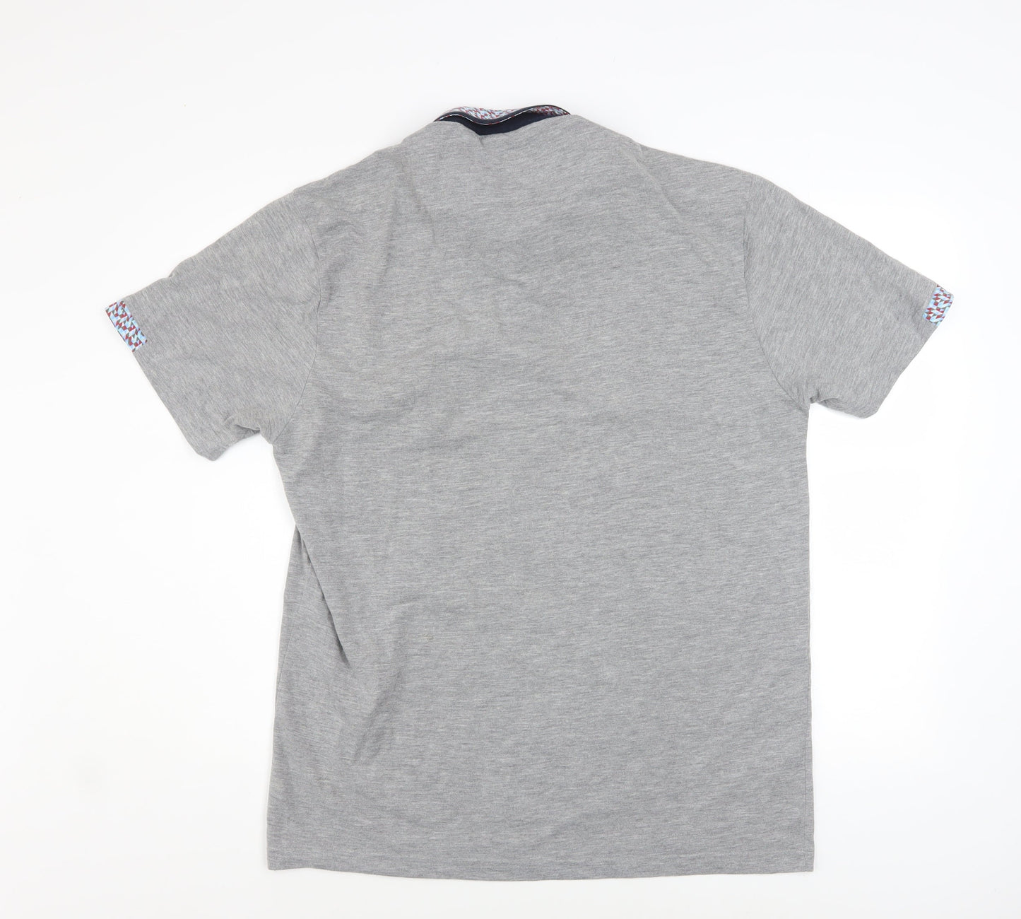 Swade Men’s Grey 2XL Regular Fit Collared Short Sleeve Polo Shirt