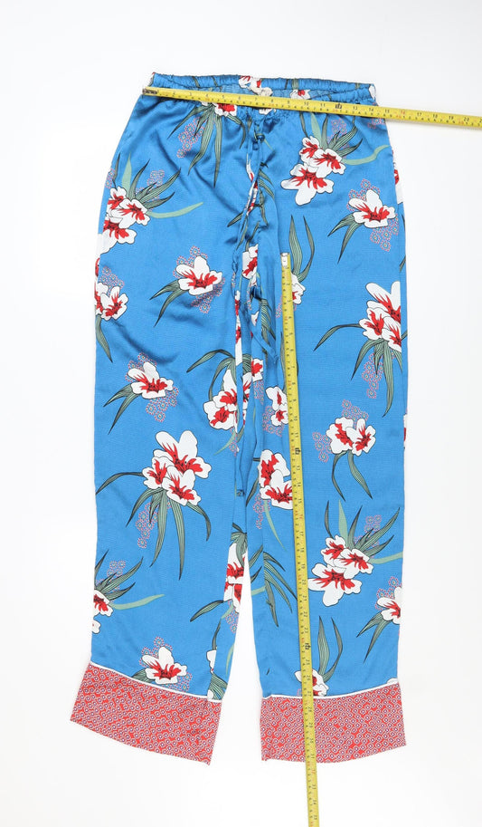 Carolyn Donnelly Women’s Blue Floral Pyjama Pants Medium Lightweight