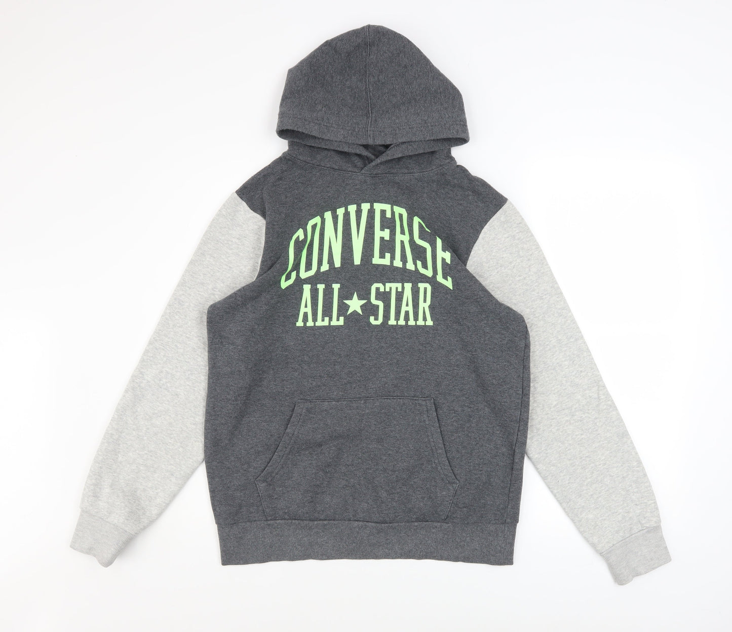 Converse Boys Grey Pullover Hoodie XL 13-15 Years Fleece All Star Logo