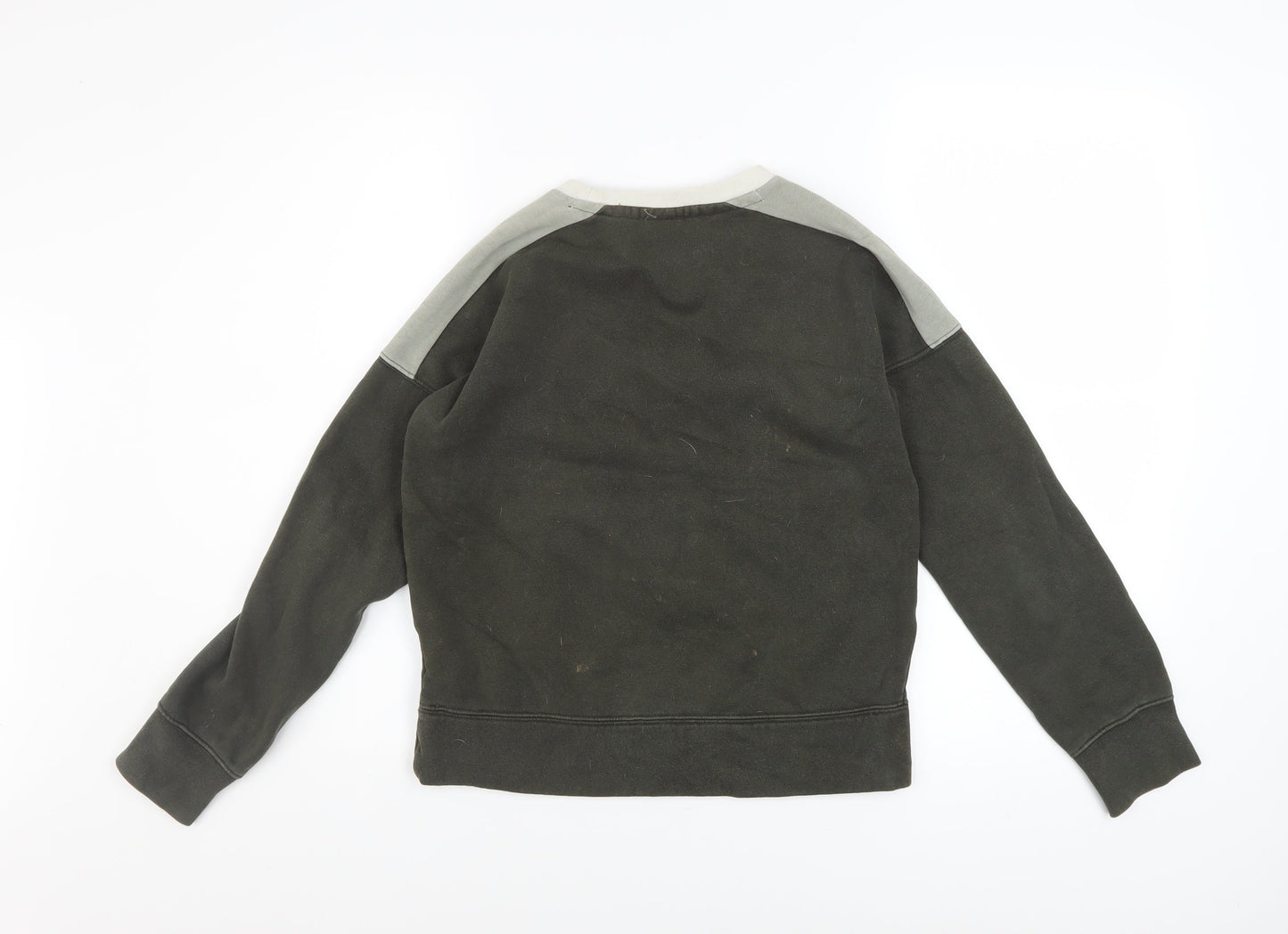 Nike Boys Grey Colourblock Pullover Sweatshirt 10-12 Years