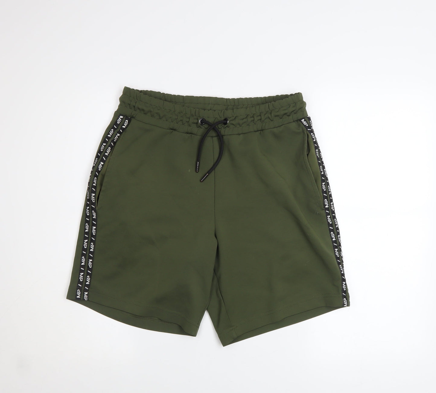 Myprotein Men's Green Athletic Gym Shorts Size L Drawstring Pockets