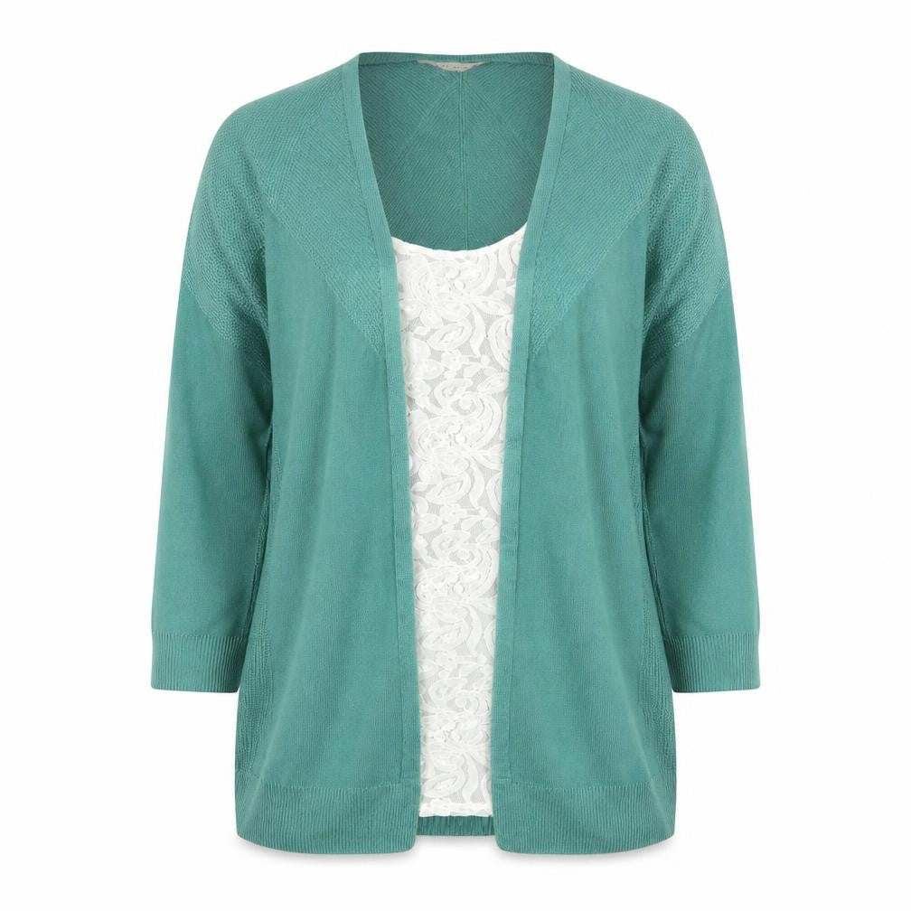 Marks and Spencer Women’s Sea Green Knit Tunic Cardigan Size 10