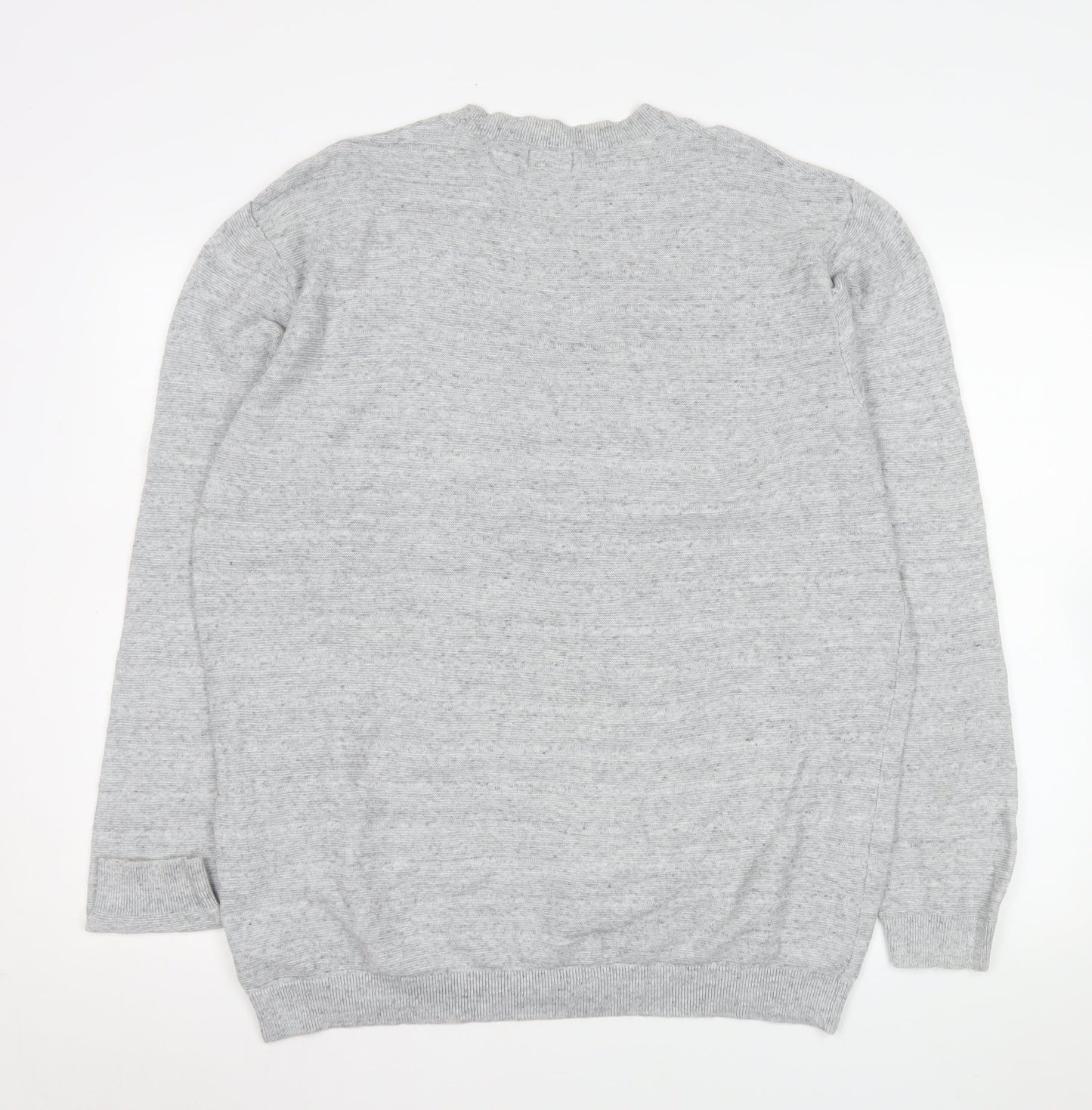 Next Men’s Grey Cotton Crew Neck Pullover Sweatshirt XL