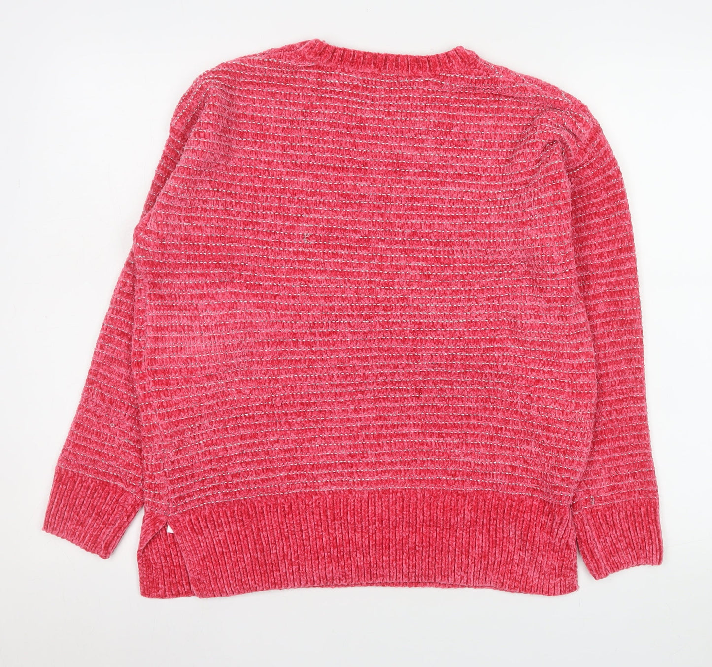 Bonmarché Womens Pink Size 12 Pullover Knit Sweatshirt