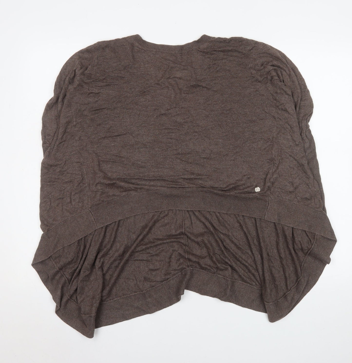 Firetrap Womens Brown V-Neck Tunic Knit Top Size S