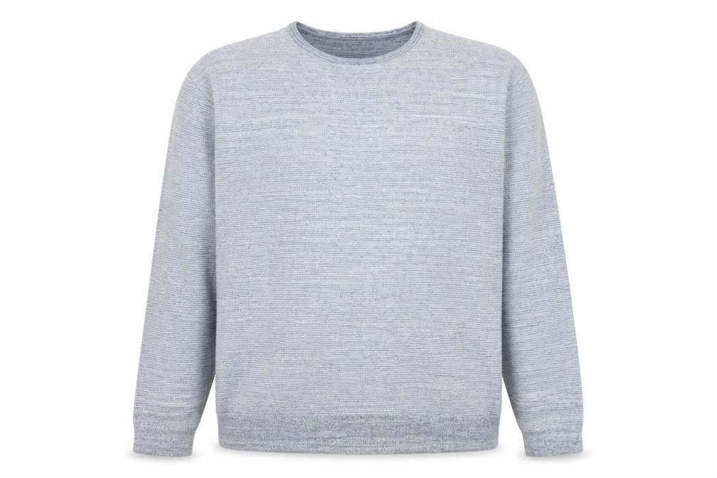 Next Men Grey Long Sleeve Crew Neck Cotton Blend Casual Top XXL