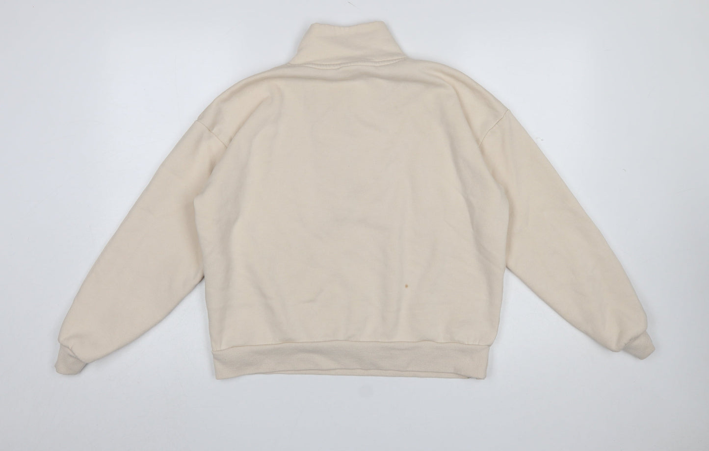 Bekkin Women's Beige 1/2 Zip Pullover Sweatshirt Size M
