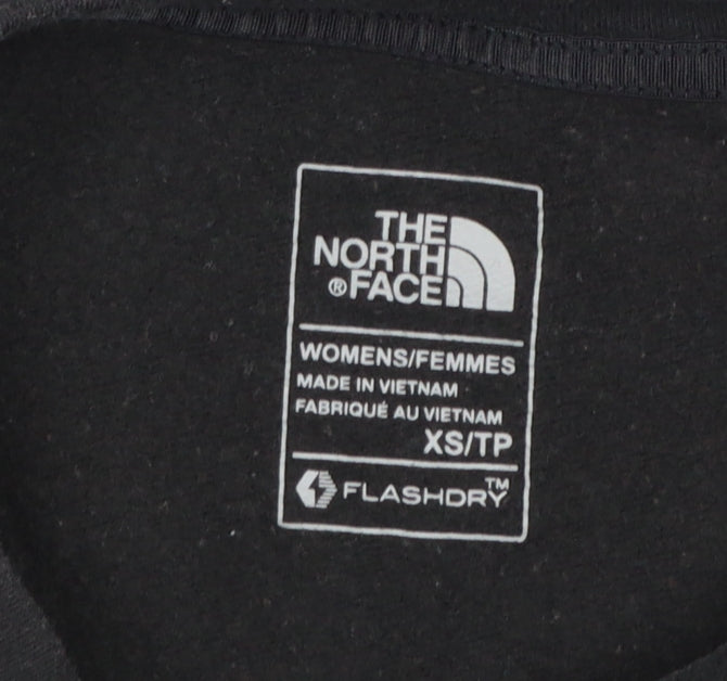 The North Face Womens Black XS Pullover Sweatshirt FlashDry Cotton Blend