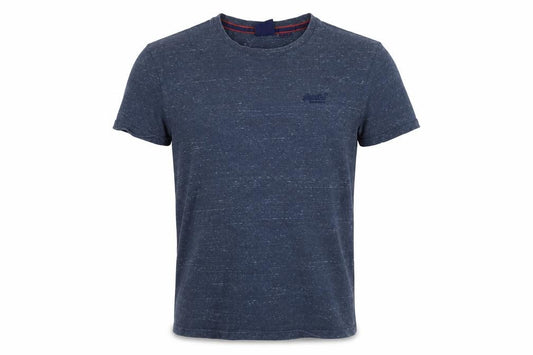 Superdry Men's Blue XL Crew Neck Cotton Logo T-Shirt