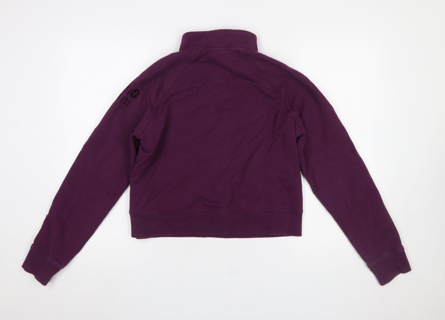 Gym+Coffee Women's Purple 1/2 Zip Pullover Sweatshirt Size S
