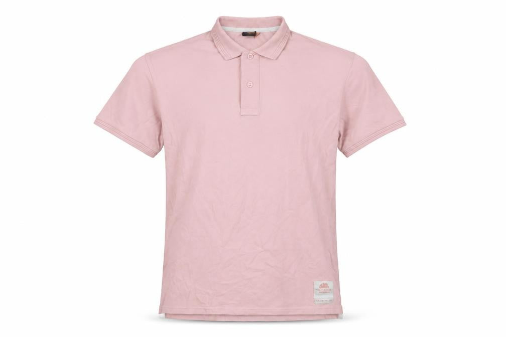Sundek Men’s Pink Cotton Stretch Polo Shirt M Short Sleeve